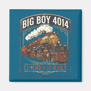 Big boy 4014 steam engine locomotive train vintage magnet
