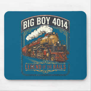 Big boy 4014 steam engine locomotive train vintage mouse pad