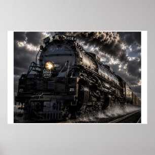 Big Boy 4014   Steam Giant Through the Storm   His Poster