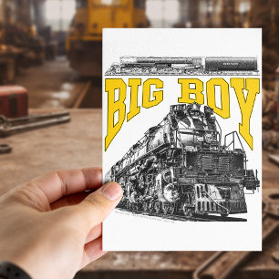 Big Boy 4014 Steam Loco. Union Pacific Class 4000 Postcard