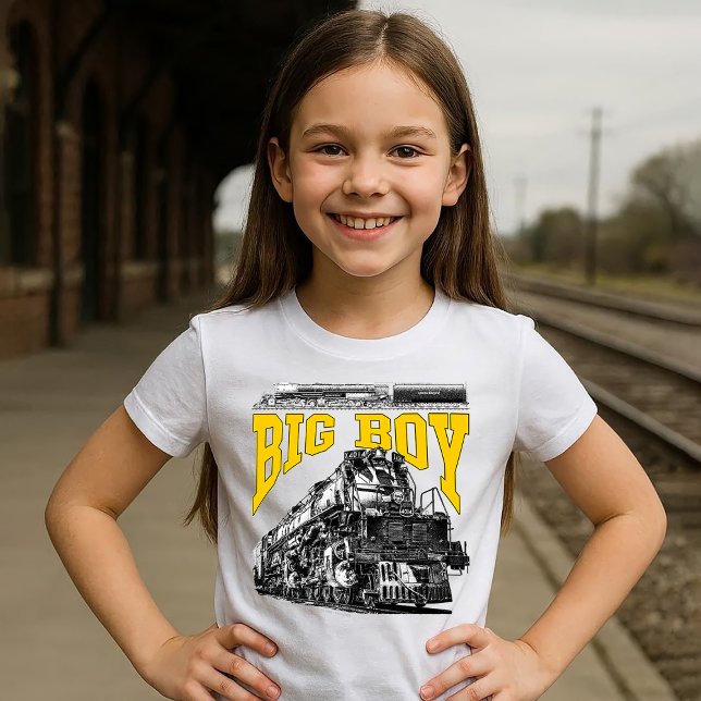 Big Boy 4014 Steam Loco. Union Pacific Class 4000 T-Shirt (Big Boy 4014 Steam Loco. Union Pacific Class 4000. Girl Basic T-Shirt)