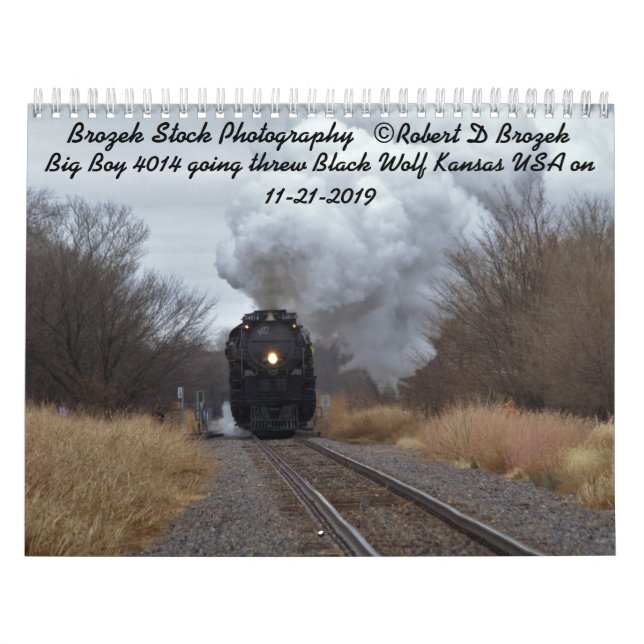 Big Boy 4014 Steaming threw Kansas Calendar (Cover)