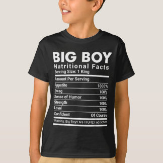 Big boy nutritional facts swag confident men T-Shirt