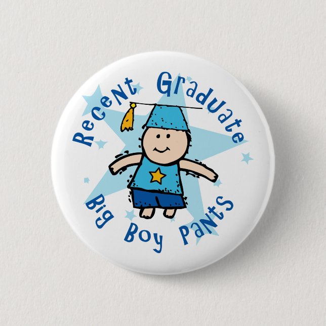 Big Boy Pants 6 Cm Round Badge (Front)