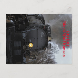 Big Boy Steaming along Postcard