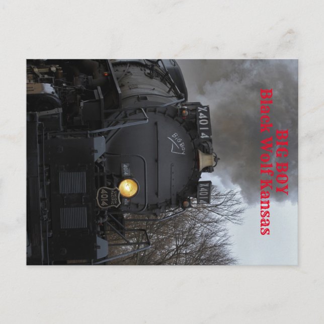 Big Boy Steaming along Postcard (Front)