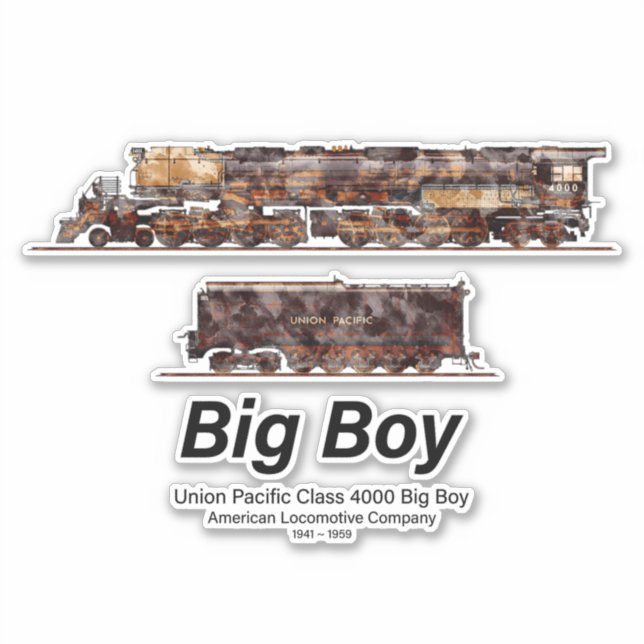 Big Boy Vintage Steam Train American Locomotive  (Front)
