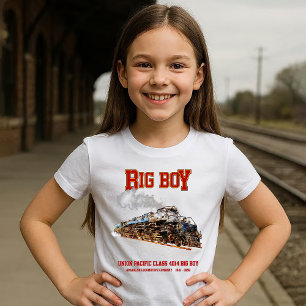 Big Boy Vintage Steam Train American Locomotive T-Shirt
