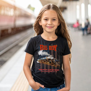Big Boy Vintage Steam Train American Locomotive  T-Shirt