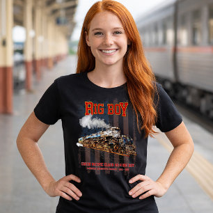 Big Boy Vintage Steam Train American Locomotive T-Shirt