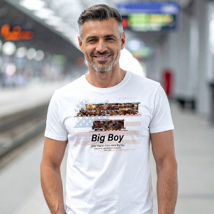 Big Boy Vintage Steam Train American Locomotive T-Shirt