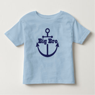 Big Bro Anchor Nautical Brother Boys T-shirt