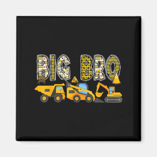 Big bro construction excavator kids matching magnet
