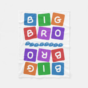 Big Bro custom name fleece blanket