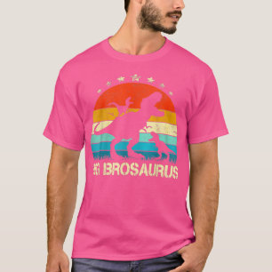 Big Bro Dinosaur Big Brosaurus 2 Two kids christma T-Shirt
