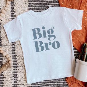 Big Bro   Dusty Blue Matching Sibling Family Baby T-Shirt