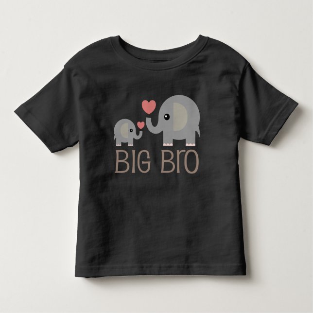 Big Bro Elephant Brother Boys T-shirt (Front)