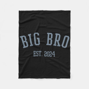Big Bro Est. 2024 New Big Brother  Fleece Blanket