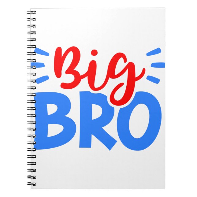 BIG BRO in Red and Blue Notebook (Front)