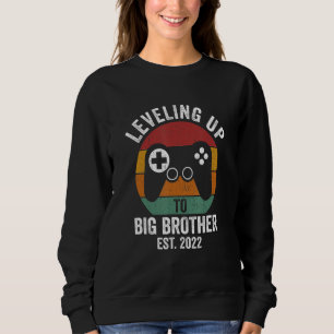 Big Bro Level Unlocked Boys Levelling Up To Big Br Sweatshirt