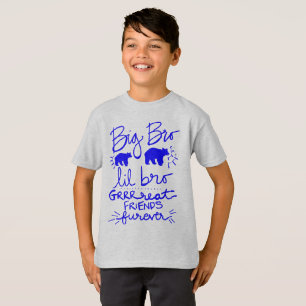 Big Bro Lil Bro Matching Bear Gifts T-Shirt