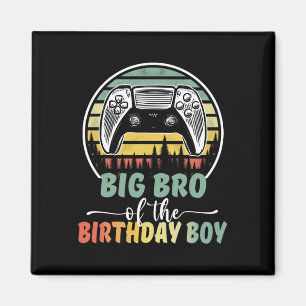 Big Bro Of The Birthday Boy Video Gamer Matching F Magnet