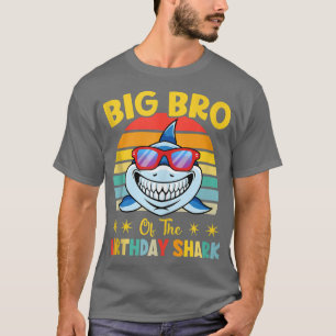 Big Bro Of The Shark Birthday Family Birthday Litt T-Shirt