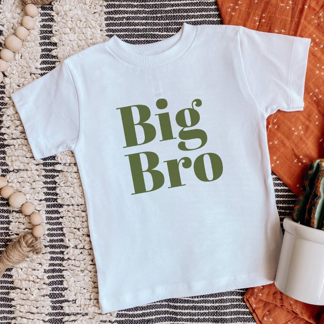 Big Bro | Olive Matching Sibling Family Baby T-Shirt (Creator Uploaded)