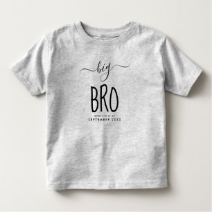 Big Bro   Personalized New Baby Announcement Fun T Toddler T-Shirt