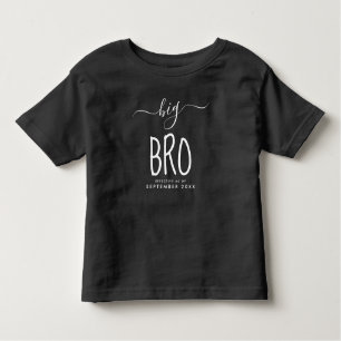 Big Bro   Personalized New Baby Announcement Fun Toddler T-Shirt