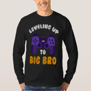 Big Bro  Present Game  Leveling future brother T-Shirt