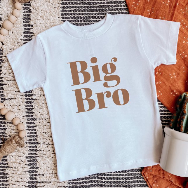 Big Bro | Rust Matching Sibling Family Baby T-Shirt (Creator Uploaded)