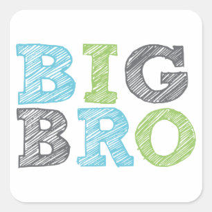 Big Bro Square Sticker
