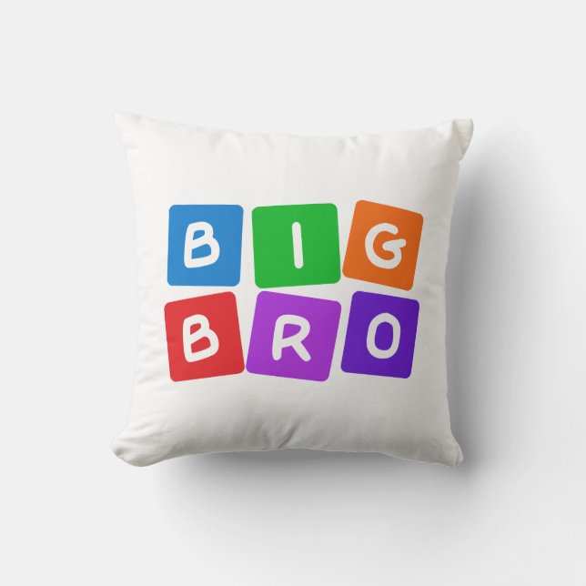 Big Bro throw pillow (Front)
