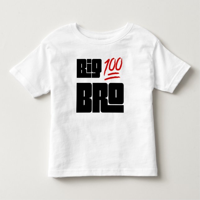 💯 Big Bro Toddler T-Shirt (Front)