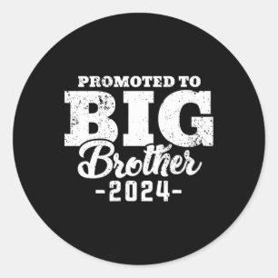 Big Brother 2024 For Toddler Youth Pregnancy Annou Classic Round Sticker