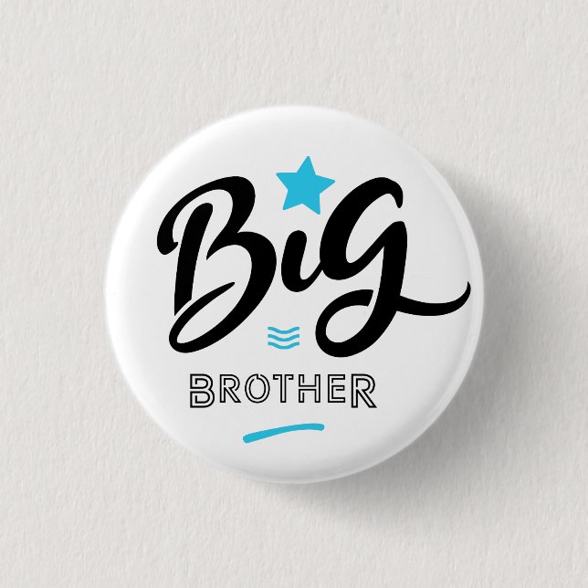 BIG BROTHER 3 CM ROUND BADGE (Front)