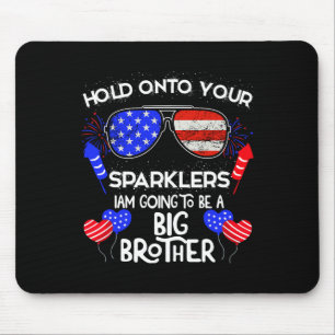 Big Brother 4th Of July Pregnancy Announcement Mouse Pad