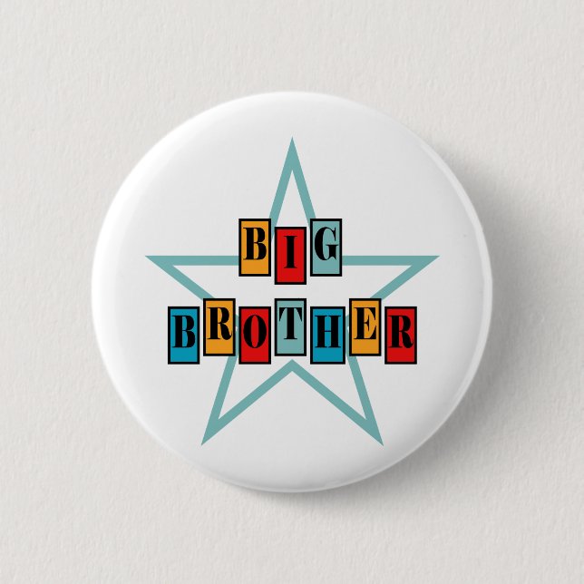 Big Brother 6 Cm Round Badge (Front)