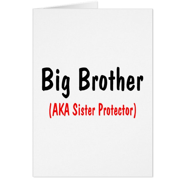 Big Brother (AKA Sister Protector) (Front)