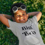 Big Brother Announcement T-Shirt<br><div class="desc">Cute shirt for a boy who is about to have a younger sibling! The cute text says "big bro."</div>