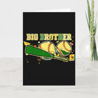 Big Brother Baby Brother Boy Maternity Baseball Bo Card