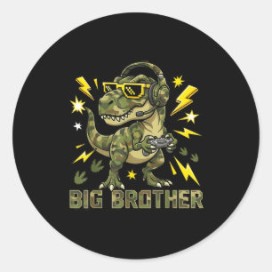 Big Brother Baby Brother Boy Maternity Of School G Classic Round Sticker