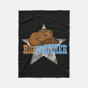 Big Brother Baby Brother Boy Maternity Western 100 Fleece Blanket