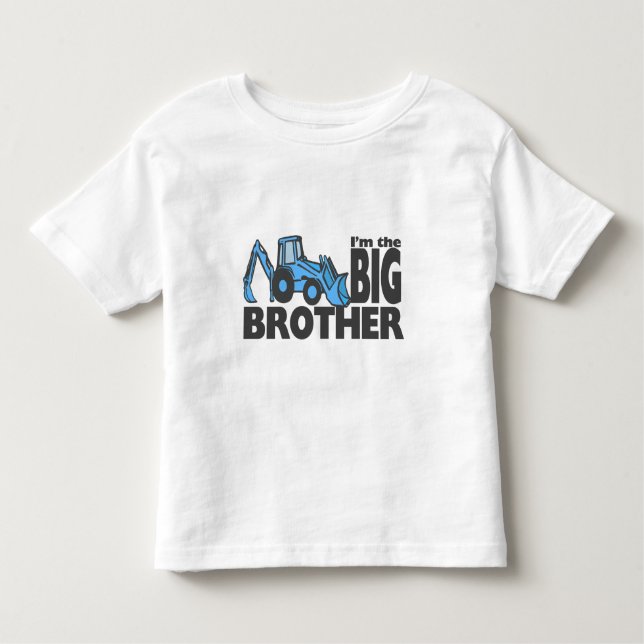 Big Brother Backhoe Toddler T-Shirt (Front)