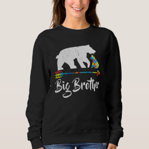 Big Brother Bear Autism Awareness  Proud Autism Mo Sweatshirt