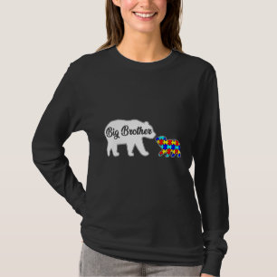 Big Brother Bear Autism Awareness Support Family A T-Shirt