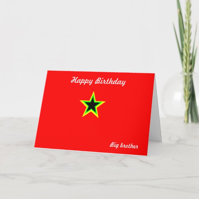 Big brother birthday cards (Front)