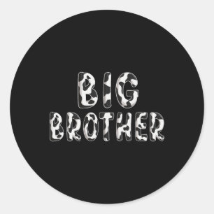Big Brother Birthday Family Matching Fathers Day B Classic Round Sticker