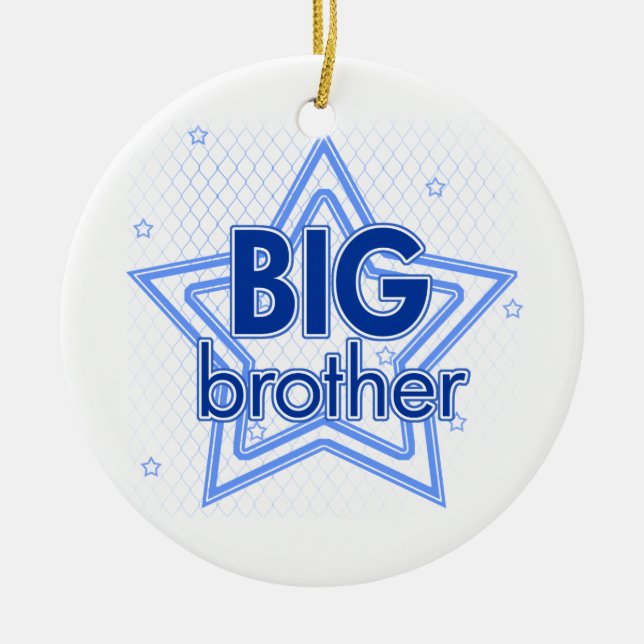 Big brother blue stars ornament (Front)